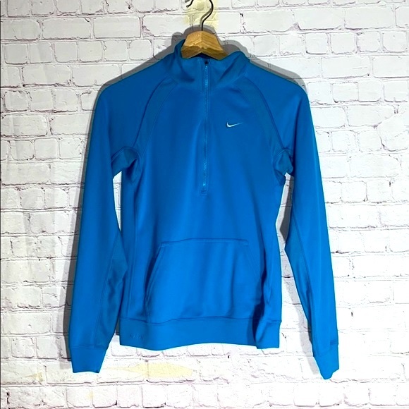 Nike Pullover 3/4‎ Zipper Long Sleeve Top - Picture 1 of 8